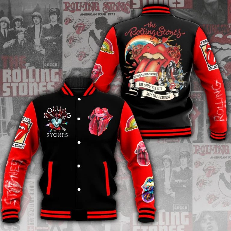 The Rolling Stones Varsity Jacket – Baseball Jacket