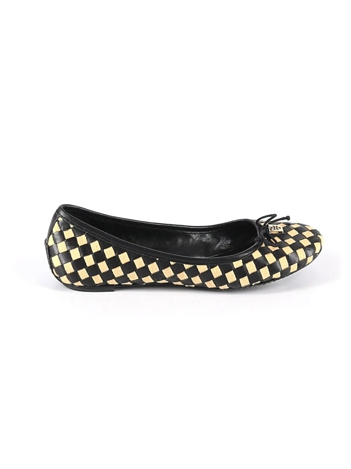Ballerine TORY BURCH nere gialle in tessuto con fiocco accento US 7 5