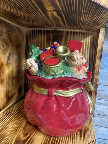 Dillard's Trimmings Christmas Traditional Santa Cookie Jar 9" Tall! NIB! - Picture 7 of 14