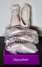 Russian Pointe Brava U-Vamp Drawstring Pointe Shoes Size: 39 w4v2 - Retail 118