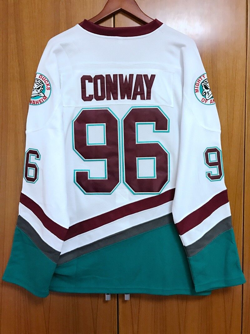  Mighty Ducks Ice Hockey Jersey #96 Charlie Conway #99 Adam  Banks,90s Movie Hockey Jersey for Men and Women : Clothing, Shoes & Jewelry