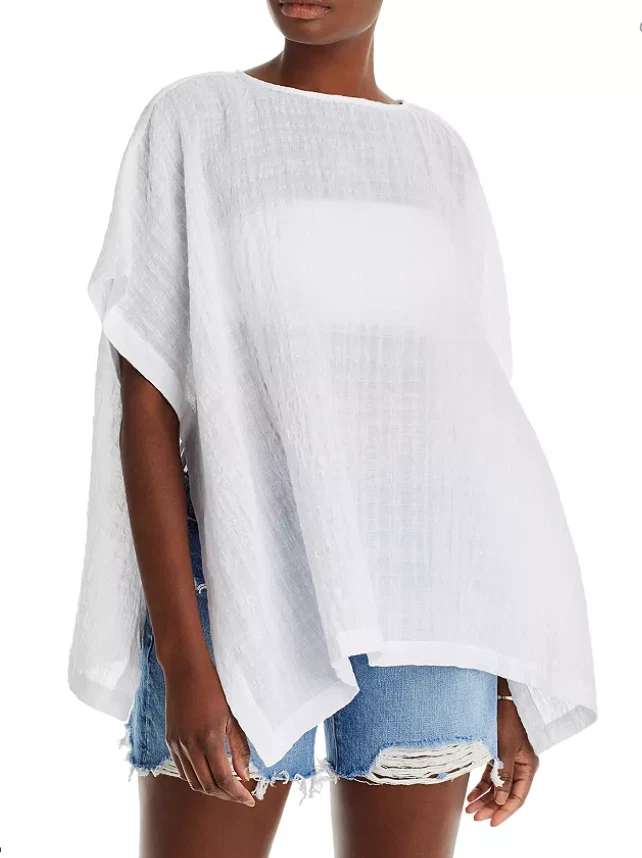 Eileen Fisher Side Tie Poncho Top in White Size S/M ~NWT
Opens in a new window or tab