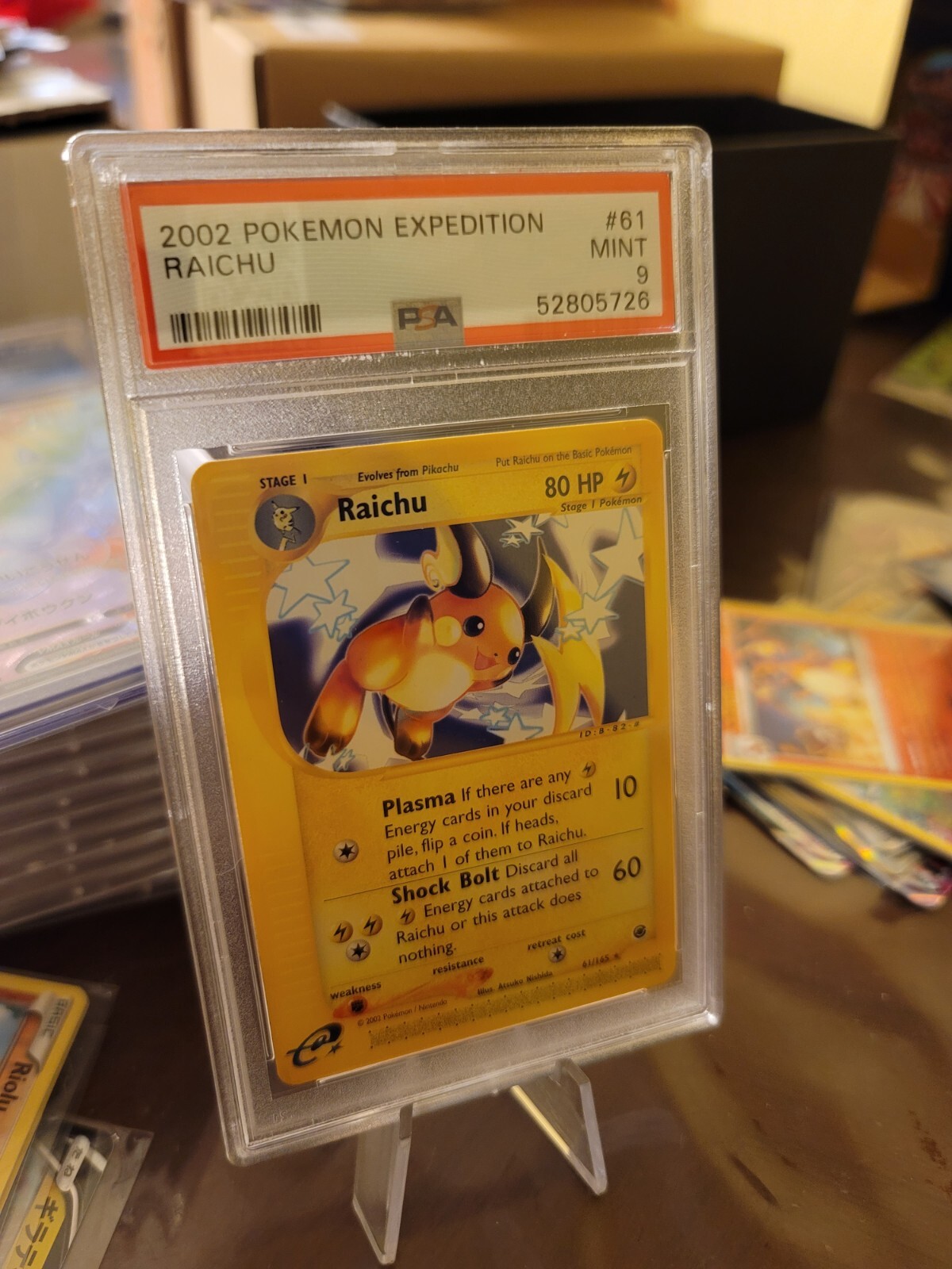 2002 Pokemon TCG Expedition Raichu Non Holo #61 MINT - PSA 9