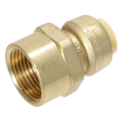 1 Pack XFITTING 1/2'' Push Fit x 3/4'' Female NPT Threaded Adapter, Lead Free