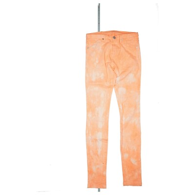 Sally & Circle Dmn Jeans Hose stretch Jegging Skinny XS 34R Gummibund orange NEU