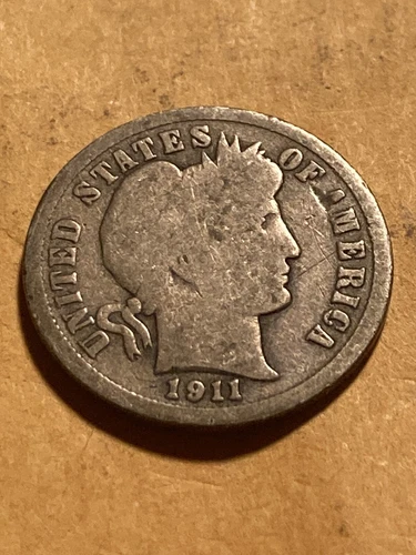 1911 P Barber Dime - Good - As Shown! (#762)
