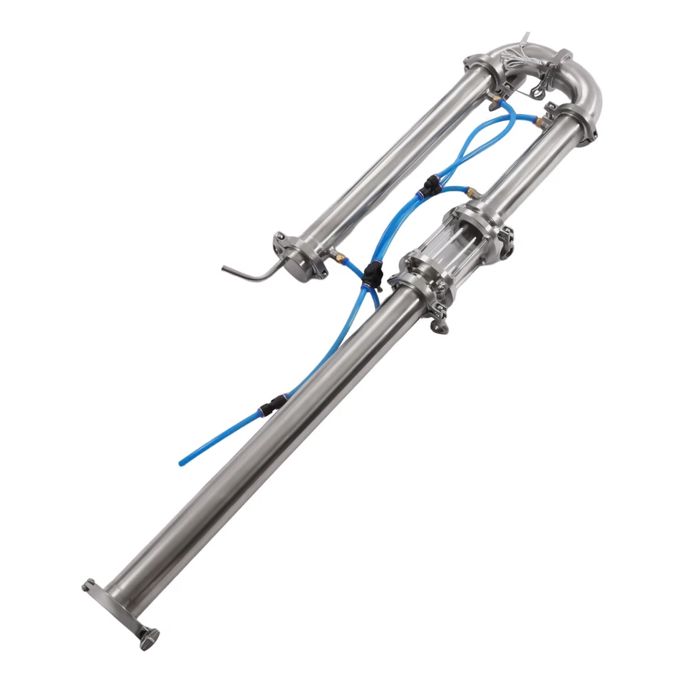2" in Stainless Still Moonshine Reflux Distilling Column Brew Wine Making Tool - Image 4 of 4