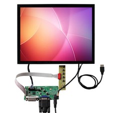 DVI VGA LCD Controller Board 12.1 in CLAA121XA02DW 1024X768 Capacitive Touch LCD