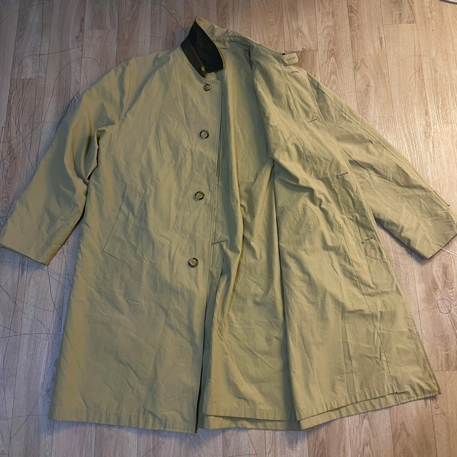 SAINT LAURENT (YSL) Giacca trench Yves Saint Laurent YSL cappotto beige uomo taglia XL