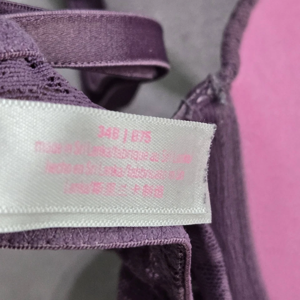 Sujetador Victoria's Secret ROSADO 34B púrpura estampado animal usar en todas partes push up Foto 4 de 4