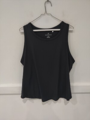 NWT Danskin Women's Essential Breathe Tank Top Activewear Black Sz XL $30 D266