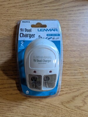 Lenmar PRO9V2 2 Station 9V NiMh Battery AC Charger
