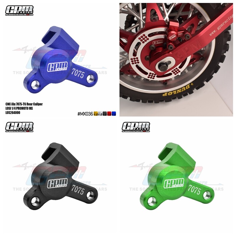 Losi Rc Motorcycle 1/4 Scale Motorcycle Upgrades Aluminum 7075 Rear Brake Rotor For LOSI 1/4 Promoto-MX Motorcycle - Black Upgrade Part LOS261004 RC Dirt Bike Brake Rotor Losi Motorcycle - Foto 6