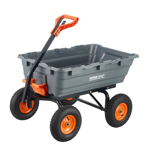 VEVOR Poly Garden Dump Cart Heavy-duty Yard Carts and Wagons 6.48 cu.ft 1200 lbs - Picture 12 of 12