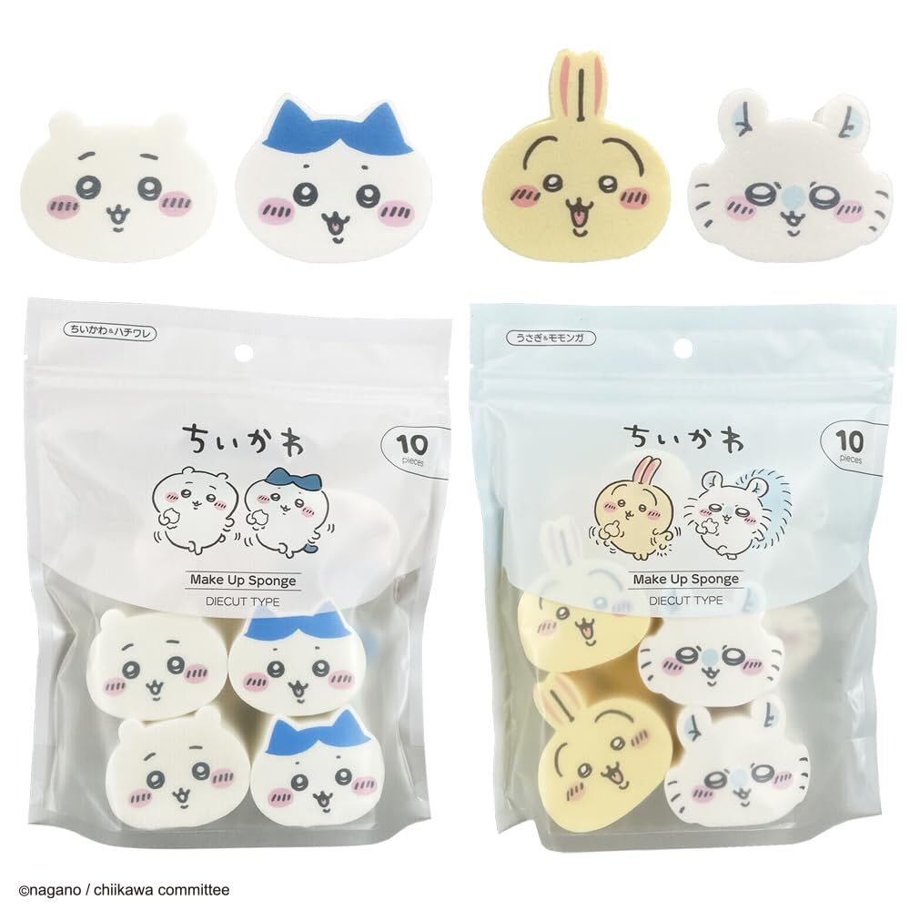 Shobido Chikawa Die-cut Puff Chikawa Hachiware 682755 cosmetics Foundation  Spong