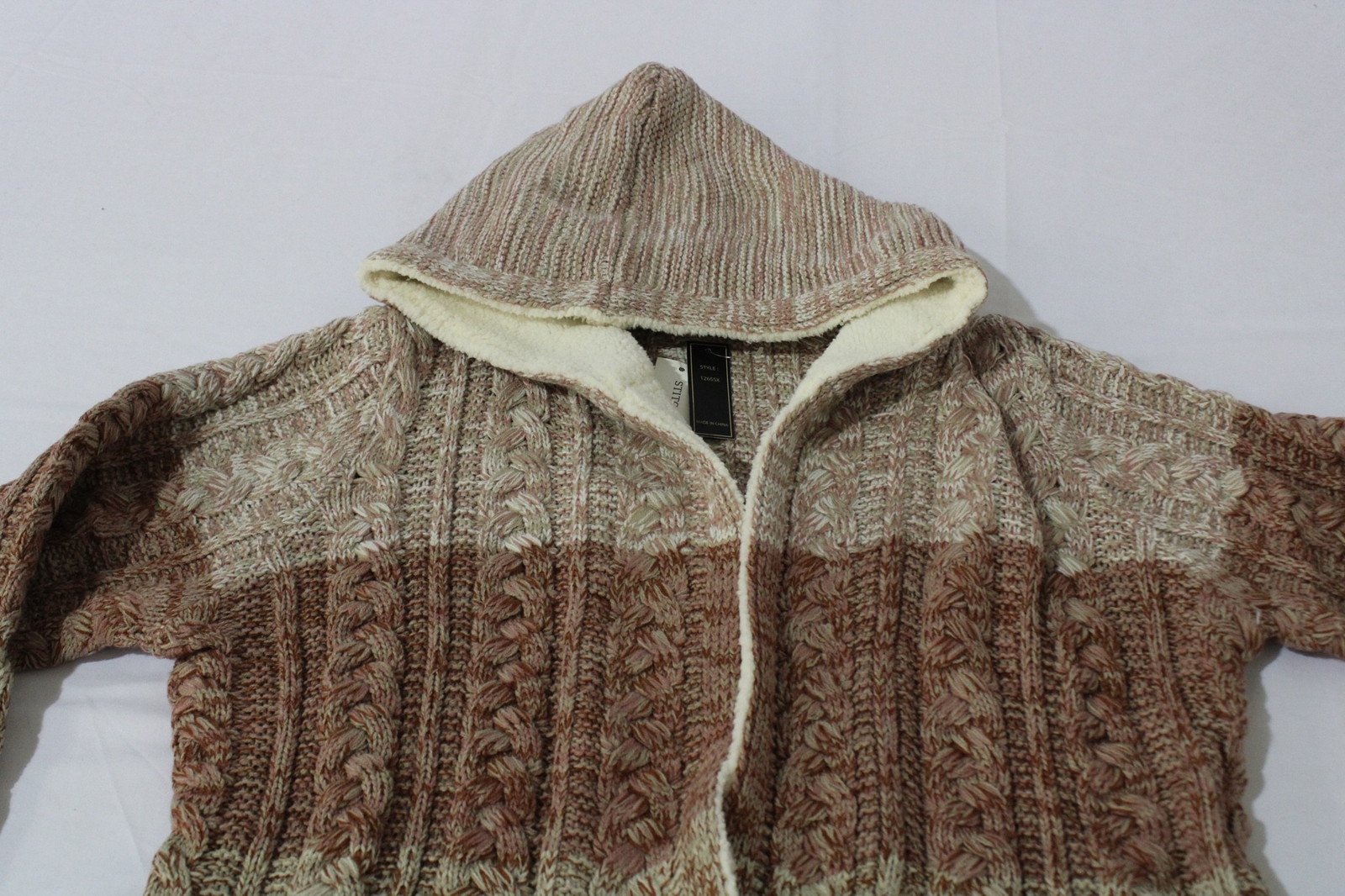 Helsa Sherpa Lined Hooded Cardigan DM9 