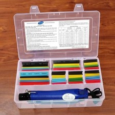 328 Pcs 2:1 Heat Shrink Tubing Kit with Mini Heat Gun for Wire Cable Insulation