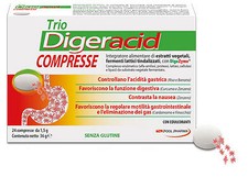 Pool Pharma Trio Digeracid Integratore Alimentare Senza Glutine 24 Compresse