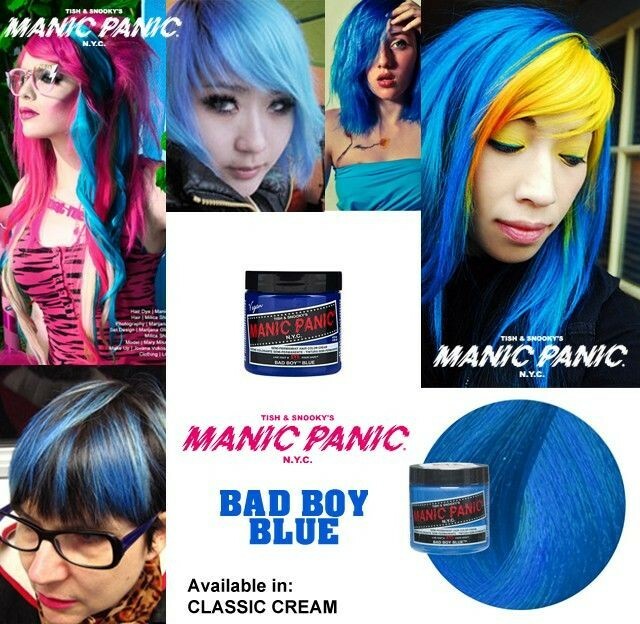 Manic Panic Hair Dye, Bad Boy Blue 4 oz - Brand New, Original | eBay