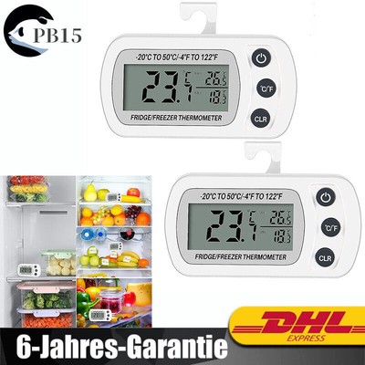 Kühlschrank Thermometer Digitale Gefrierschrank  Wasserdichte Refrigerator Haken