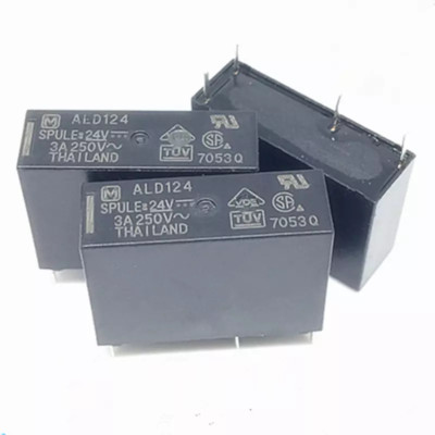 2PCS ALD124 24VDC Relay 24V 3A 4PIN NEW