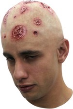 Prosthetic Bald Head Cap - Ideal for Halloween  Zombie Costume - Durable