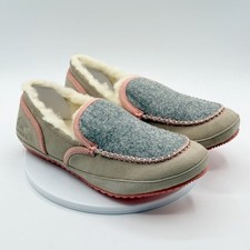 Sorel Tremblant II Slipper Size 6 Womens Moc Suede Wool Lined Sandy Tan NEW