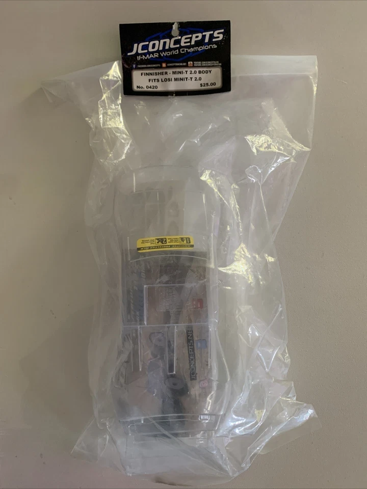JConcepts Finnisher - Mini-T 2.0 Clear Body Fits Losi Minit-T 2.0 0420 NEW - Image 2 of 4