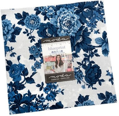 Blueprint Moda Layer Cake 100% Cotton 10-inch Precut Fabric Squares (42 pcs)