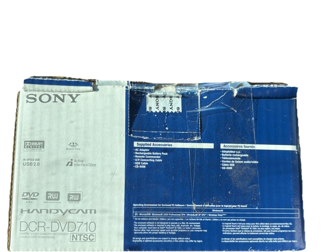Sony DCR-DVD710 DVD, Flash Media Camcorder for sale online