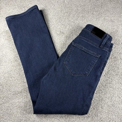 Paige Claudine Bootcut Jeans Women's 2P (Fit 26x27) Dark Wash Mid Stretch Denim