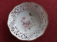 Schumann Arzberg Durchbruchteller Schale Teller Florales Design Vintage 19 cm 