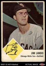 1963 Fleer #10 Jim Landis White Sox 1 - POOR