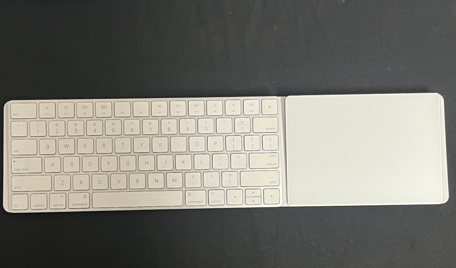 Apple Magic Keyboard with Magic Trackpad 2 White A1644 ~ USED LOT OF 2