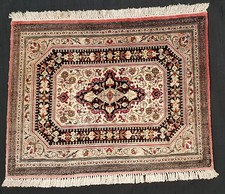 Tappeto persiano seta ponte Ghoum molto fine Oriente Asia 60x80 Tappeto Rug Seta