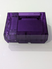 Transparent Clear Purple Nintendo NES Video Game Console NES-001 with UV LED