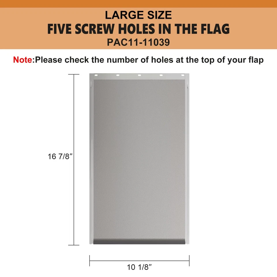 Abas de substituição para porta de cachorro grandes com parafusos, compatíveis com PetSafe Freedom... - Imagem 2 de 4