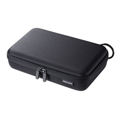 Sanwa Supply Semi-Hard Gadget Case, Large Size, Black, IN-HDAD2BK