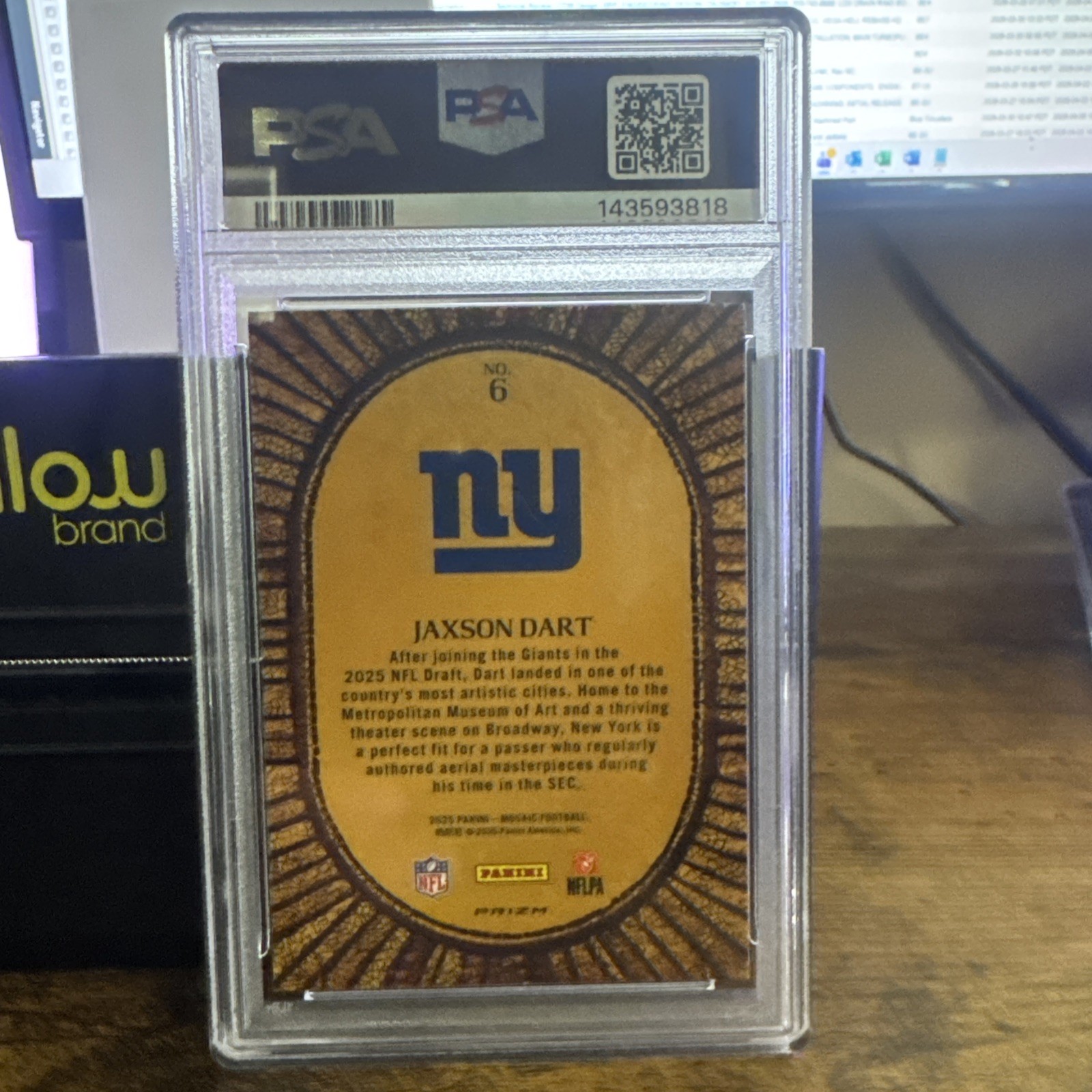 2025 Mosaic Jaxson Dart Micro Mosaic Case Hit SSP #6 PSA 9 | eBay