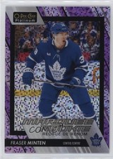2023 O-Pee-Chee Platinum Marquee Rookies Violet Pixels 117/299 Fraser Minten