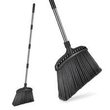 Outdoor Broom Heavy Duty 56"Brooms for Sweeping Angle Commercial with Hard