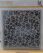 Simon Says: Holiday Stems and Berries Background; 6 x 6 cling stamp; NEW