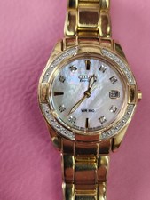 Citizen WR100 ECO-DRIVE Ladies Watch with Mother of Pearl Dial diamonds