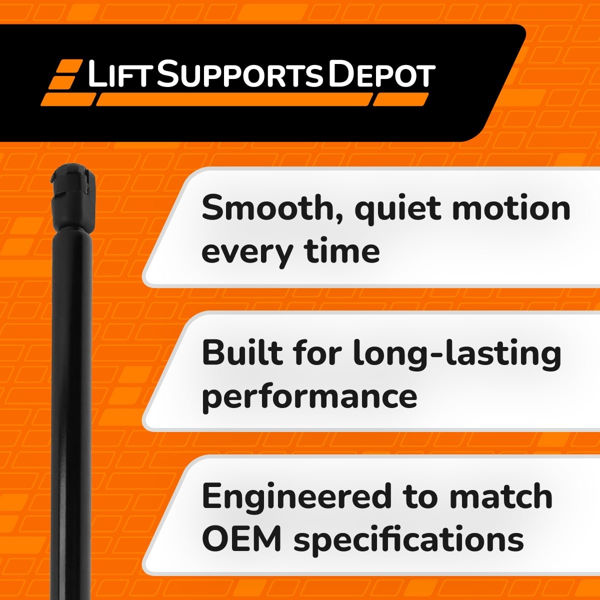 Qty 1 Fits Maserati Levante 17 to 23 Left Hatch Liftgate Trunk Lift Support