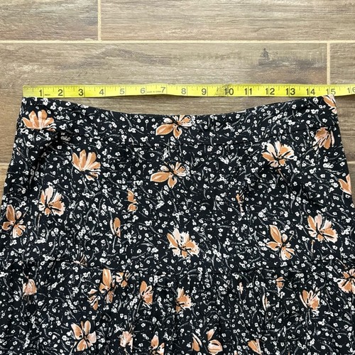 Chelsea28 Floral Midi Skirt Pleated Fall Medium - Picture 10 of 12