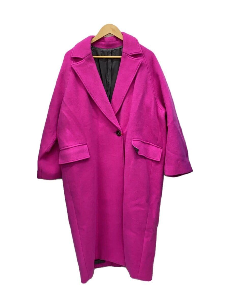 ALTRA MAISON SPECIAL altro cappotto sciolto super 100 Melton 38 lana rosa tinta unita