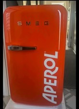 Aperol Smeg limited edition Right Hand Hinge Mini Bar FAB5ROR5 Orange Fridge