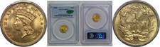 1889 Gold Dollar PCGS MS-67 CAC