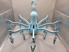 IKEA PRESSA Hanging Dryer 16 Clip Octopus Clothes Air Dry Rack Blue