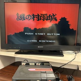 SHARP Twin Famicom Console System AN-500 Black [Maintained Belt Replaced]